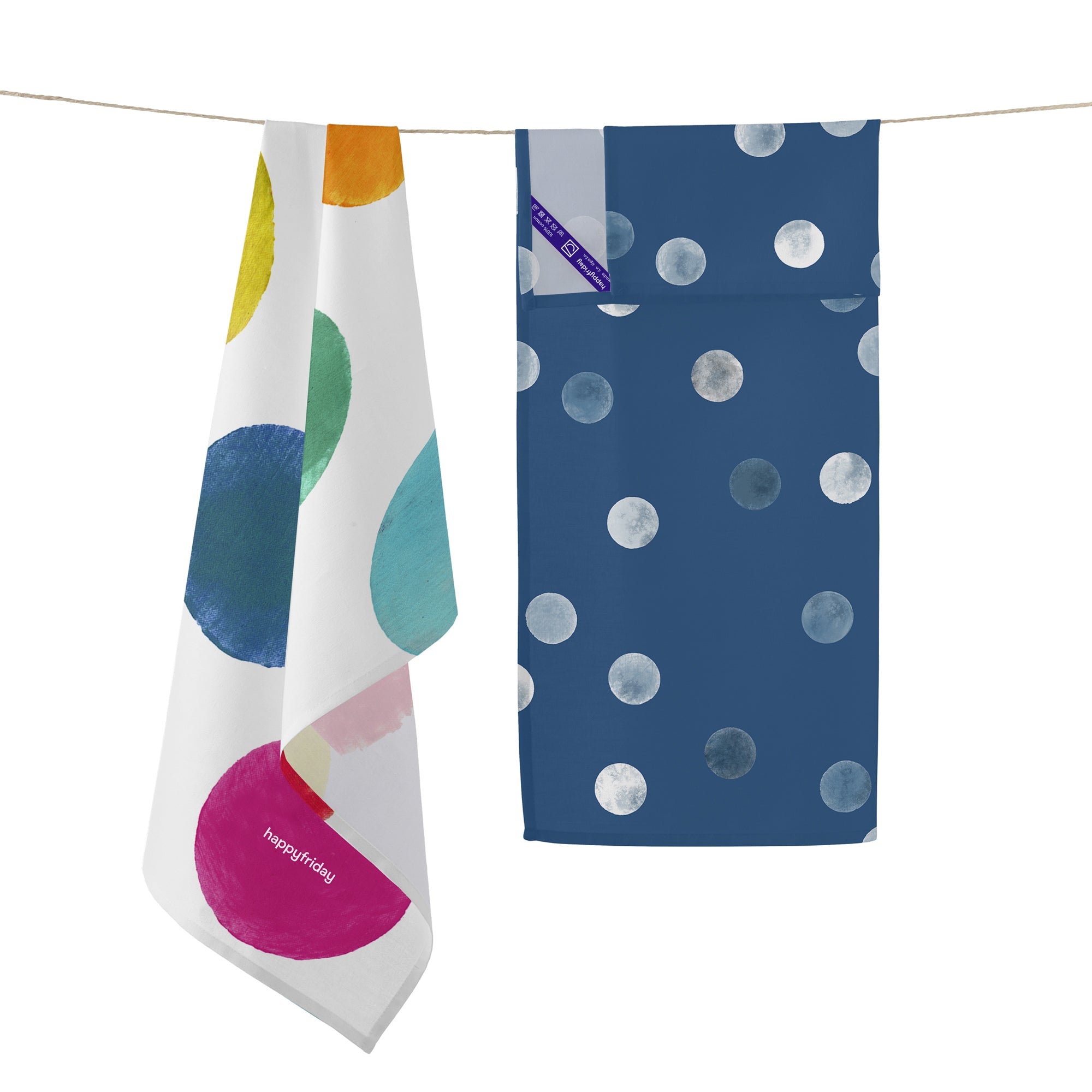 Confetti Paño de cocina 2 ud 70x50 cm
