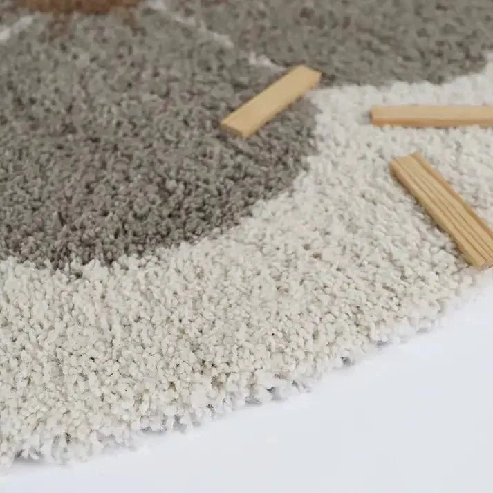 Alfombra BOHEMIAN DAISY ROND TAUPE - Alfombra