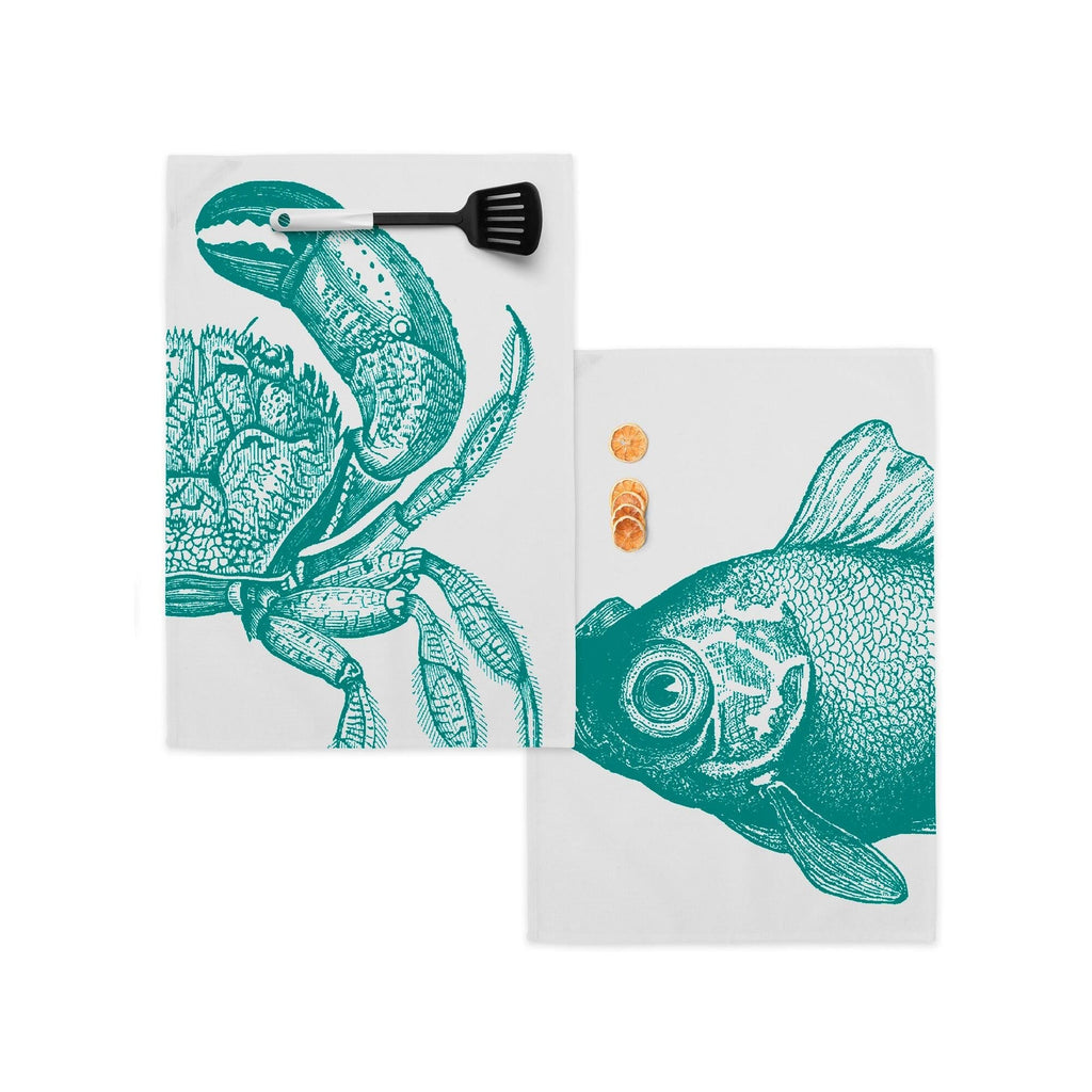 Blue sea Paño de cocina 2 ud 70x50 cm - Paños de cocina