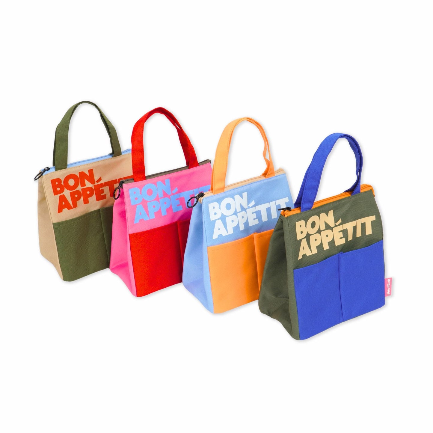 Bolsa de Almuerzo Isotérmica BON APPÉTIT azul y naranja - Dopamine Concept Store