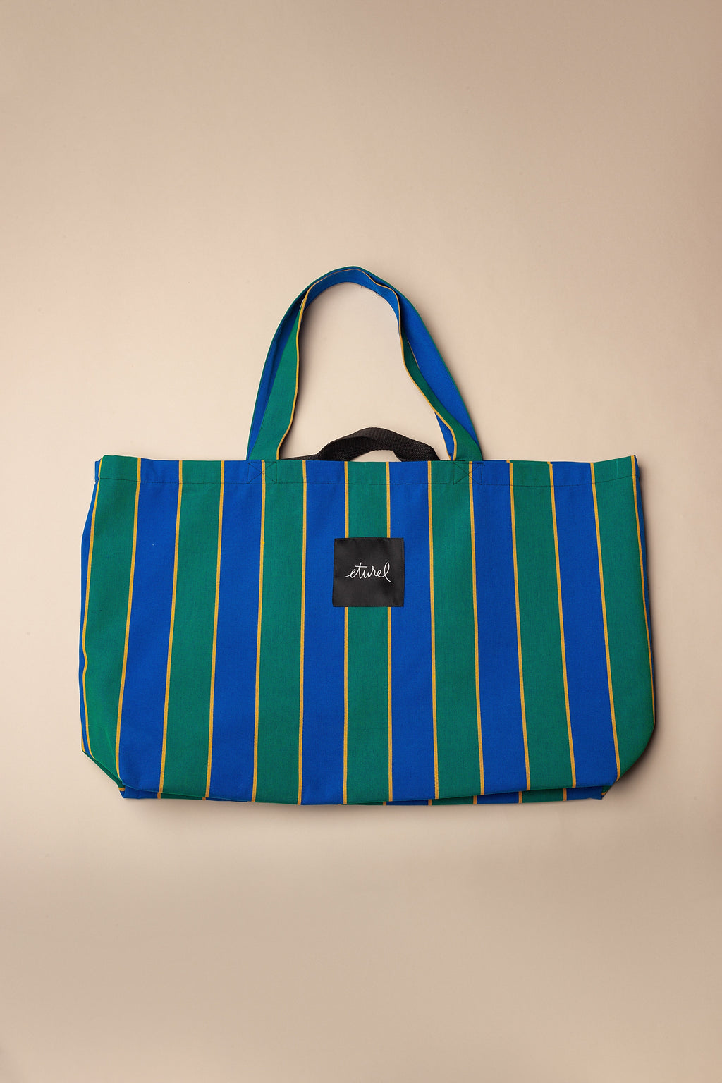 Bolso shopper maxi lona toldo rayas - Bolso shopper