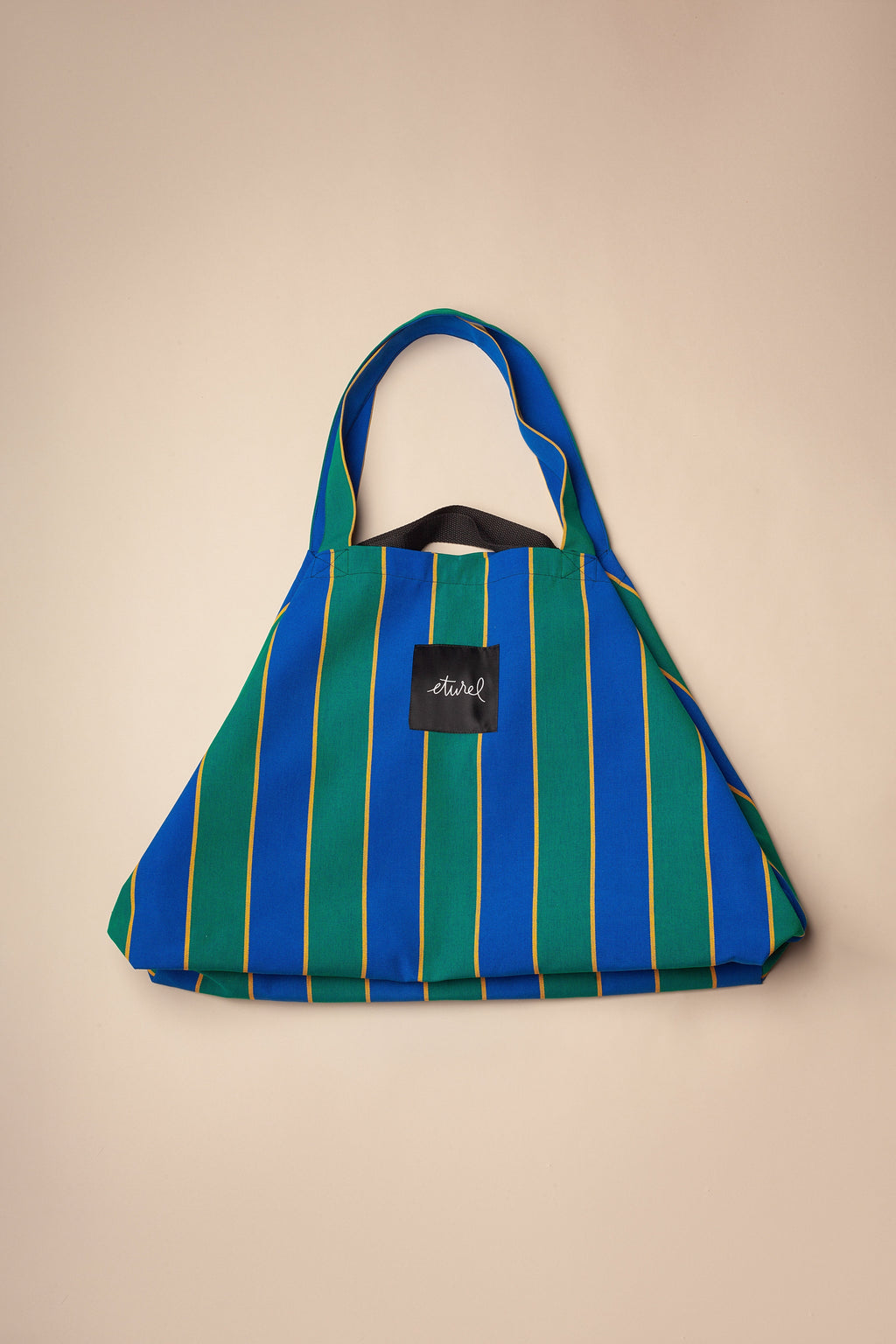 Bolso shopper maxi lona toldo rayas - Bolso shopper