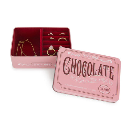 Caja joyero Chocolate rosa metal - Dopamine Concept Store