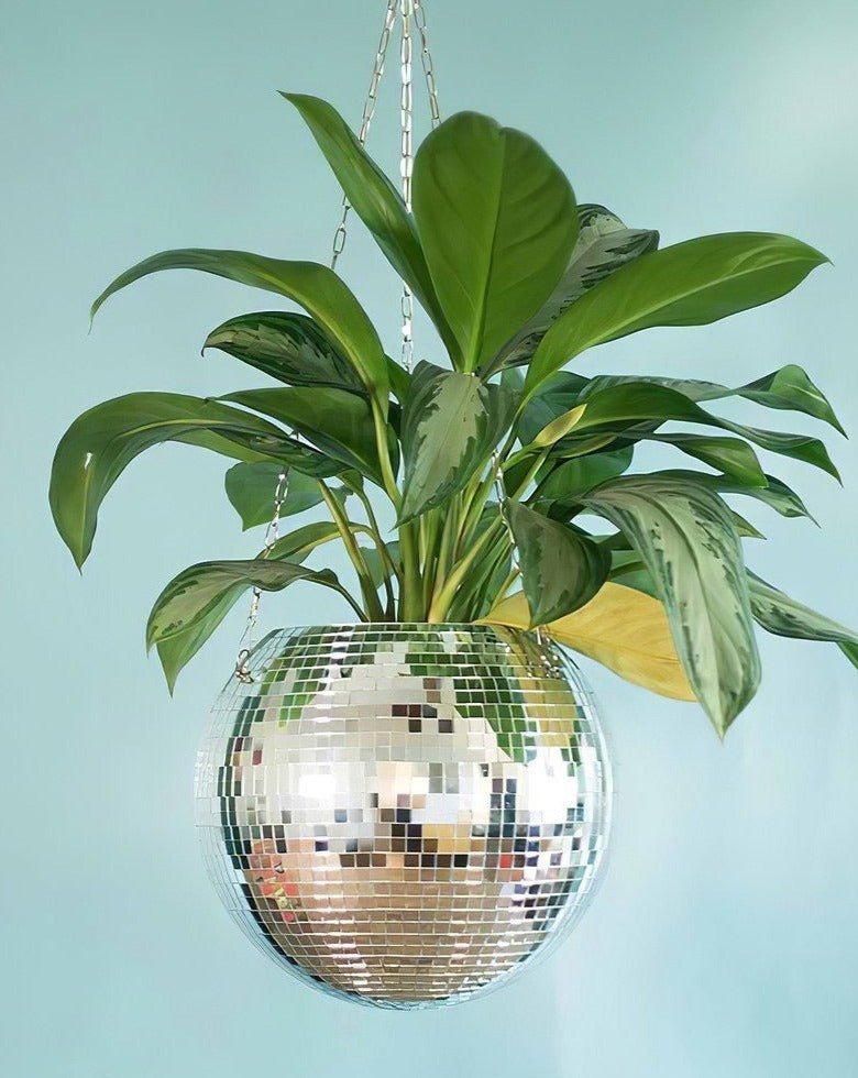 Eclectic Whimsical Disco Ball Hanging Herb Planters for Indoor - Dopamine Concept Store