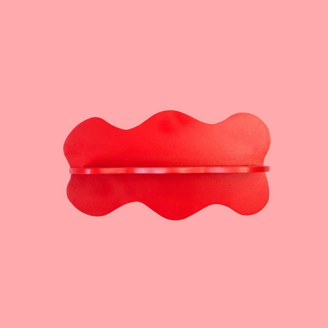 Estantería Ondas: Rojo-Dopamine Concept Store
