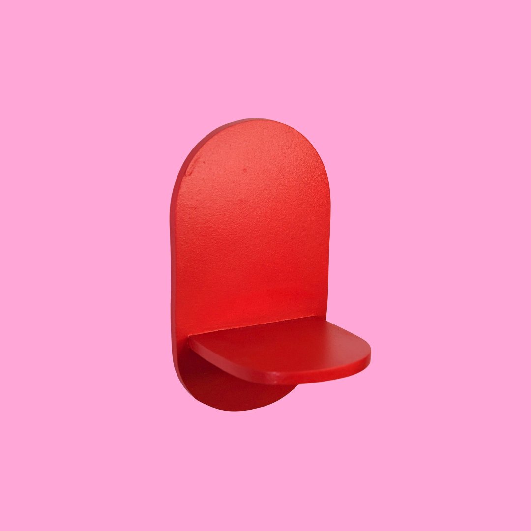 Estantería Oval: Rojo-Dopamine Concept Store