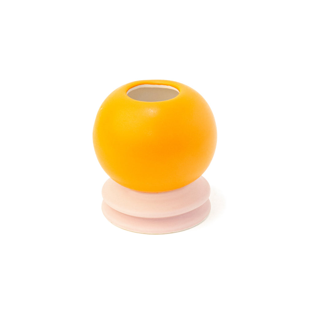 Florero Mediano Bola Naranja