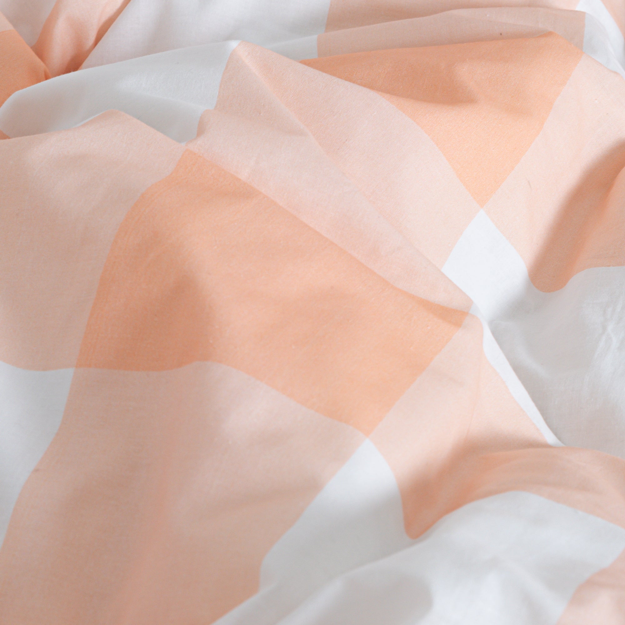 Gingham Funda de almohada Melocotón - Fundas de almohada