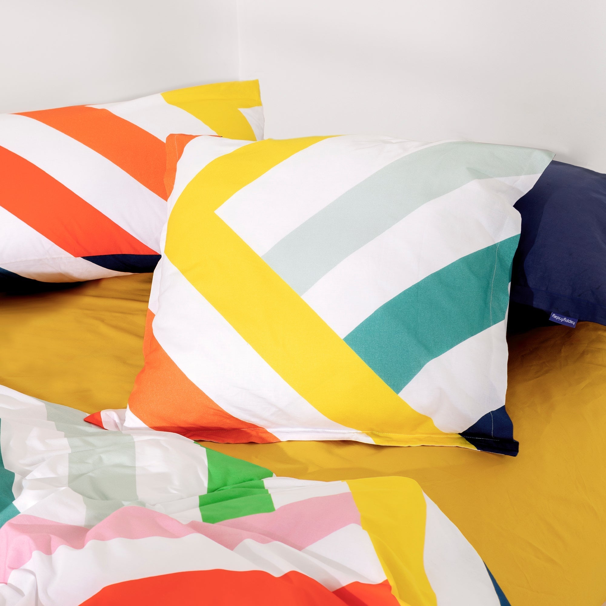 Happy stripes Funda de almohada - Fundas de almohada