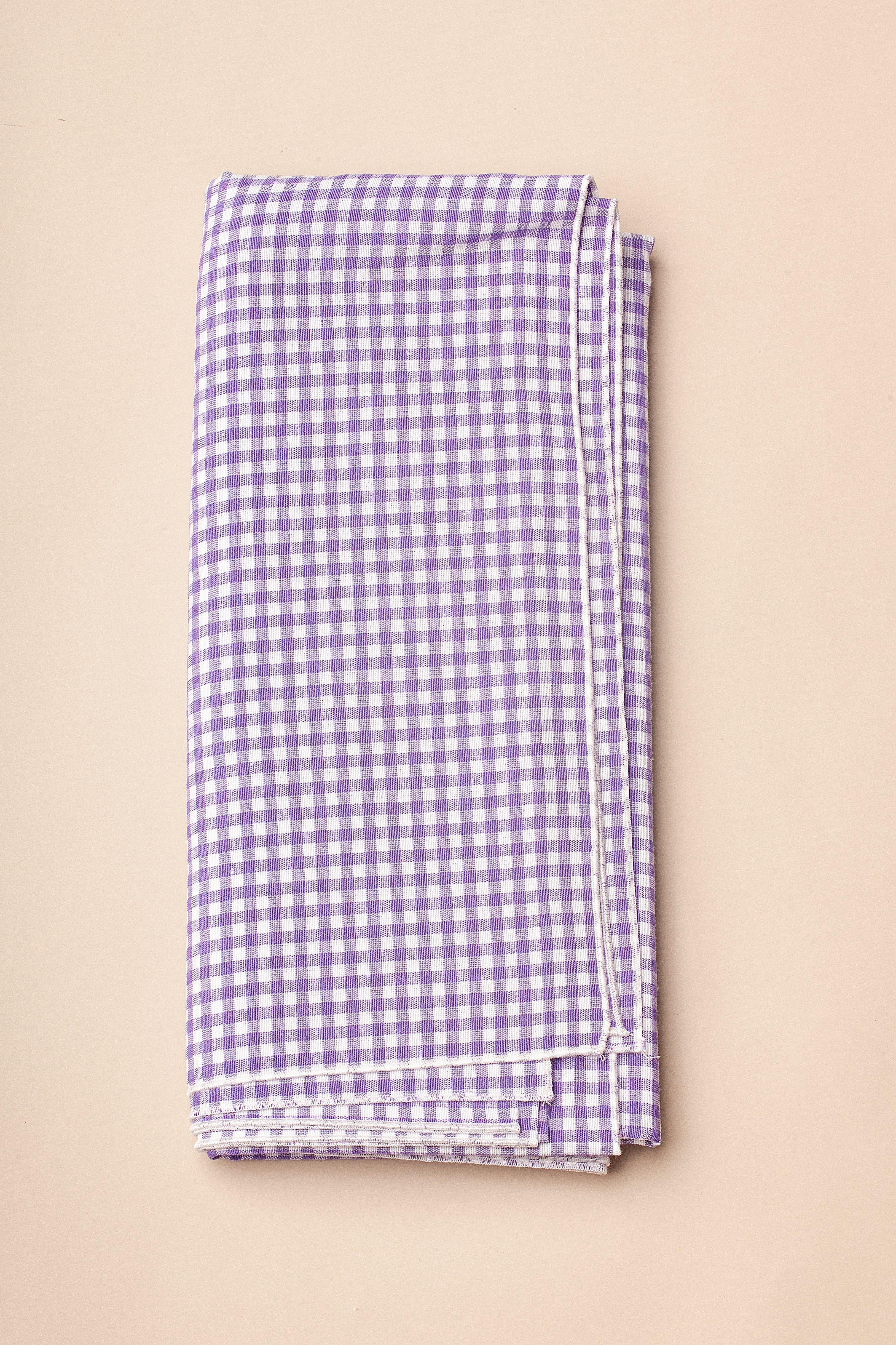 Mantel cuadros vichy malva - Mantel