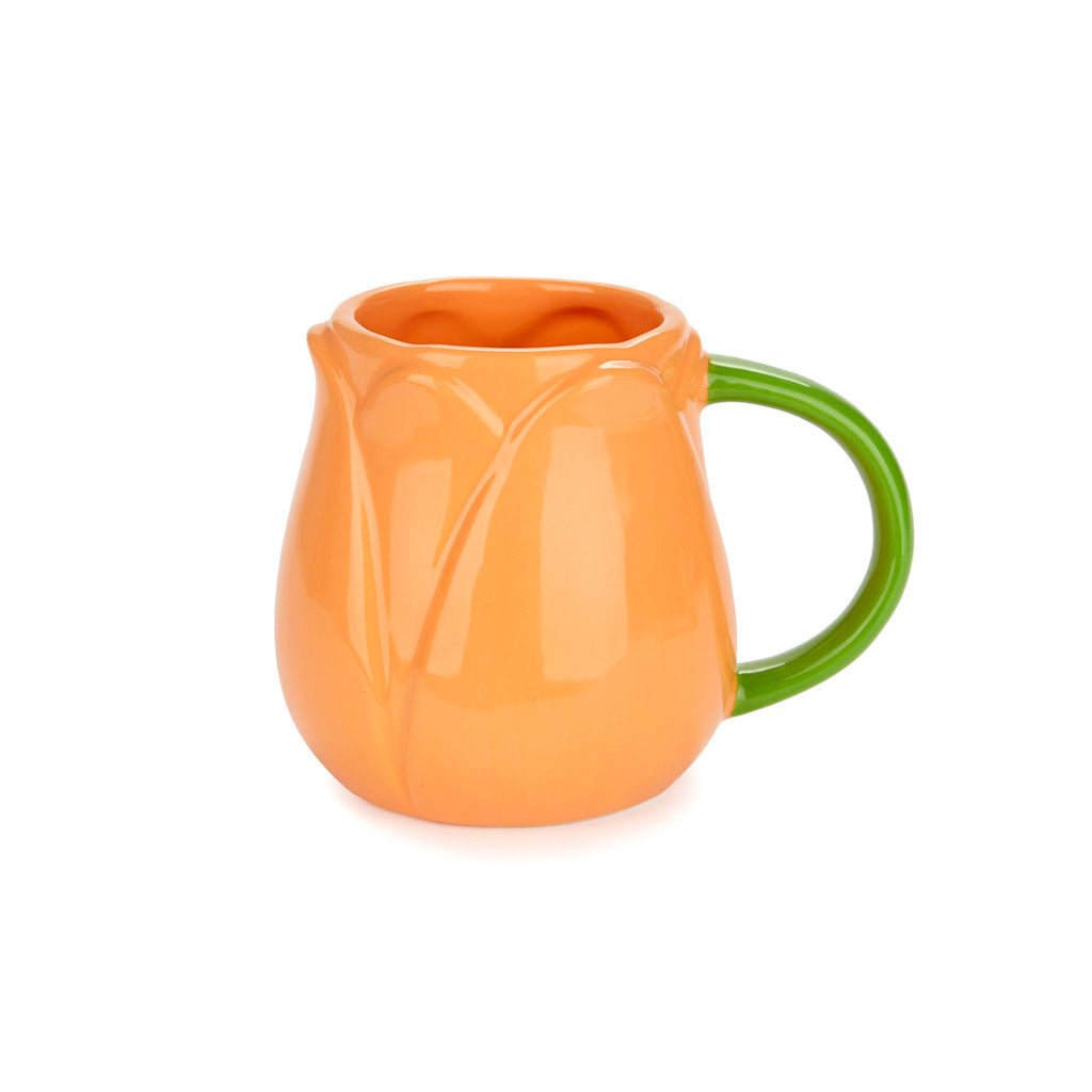 Mug Tulip Naranja 400 ml de cerámica - Dopamine Concept Store