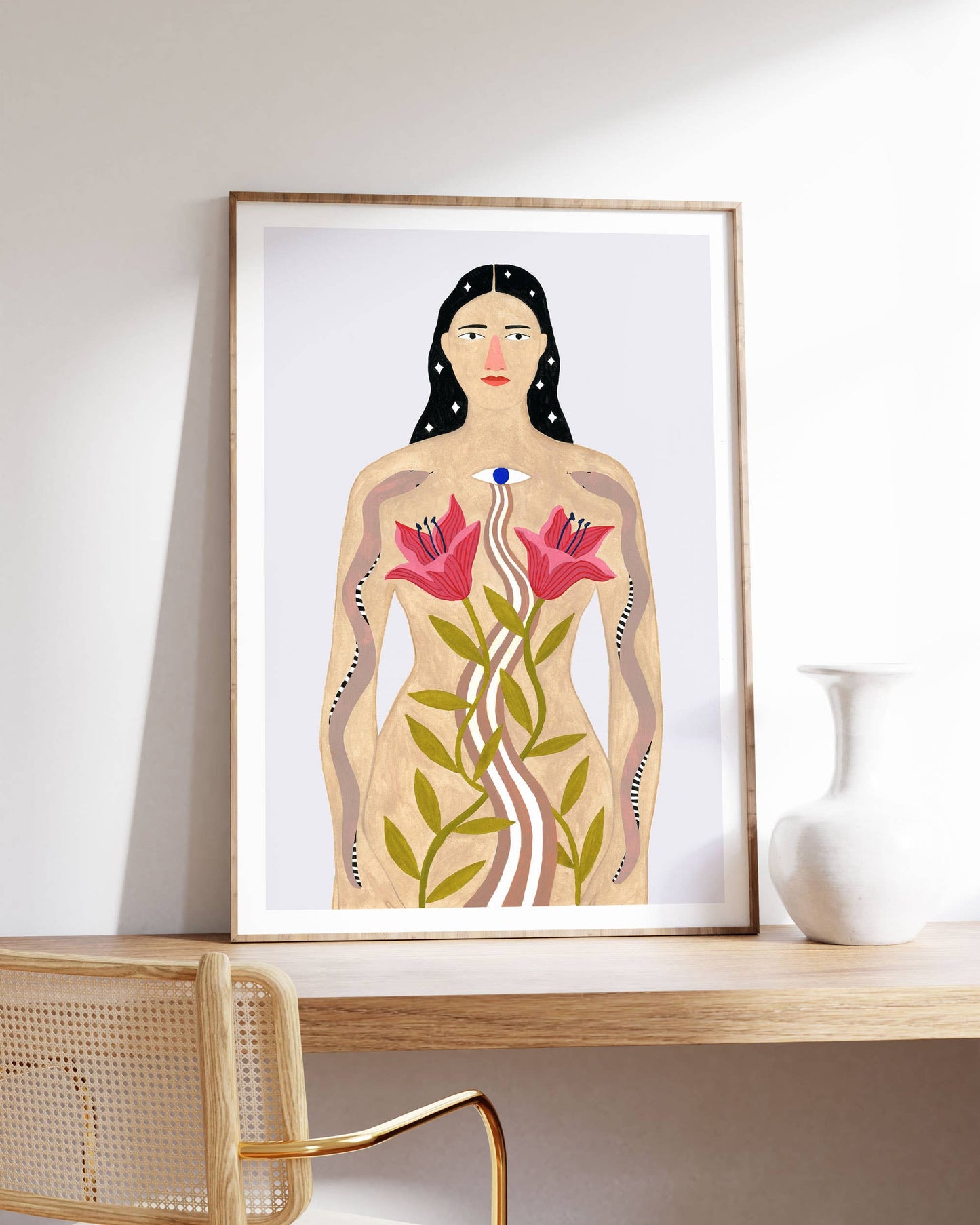 MYSTICAL WOMAN Art Print: A4-Dopamine Concept Store