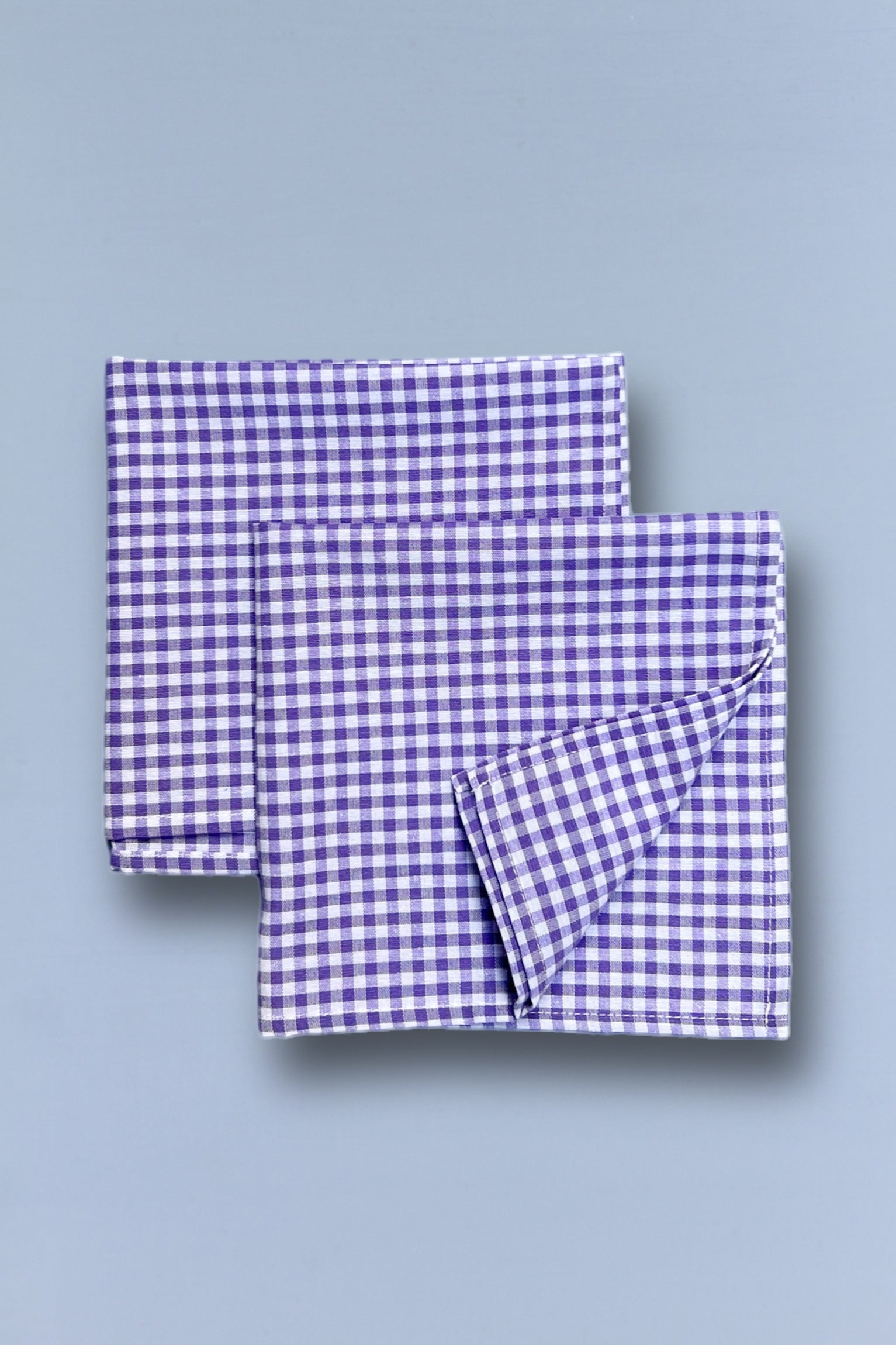 Servilleta vichy malva cuadro pequeño (pack de 2) - Servilleta