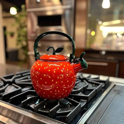 Whistling Tea Kettle for Stove Top Enamel on Steel Teakettle, Design Teapot Water Kettle Cute Kitchen Accessories Teteras - Dopamine Concept Store